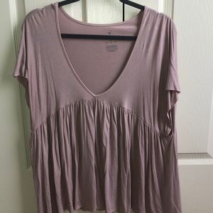 Soft & Sexy by AE mauve short sleeve tee